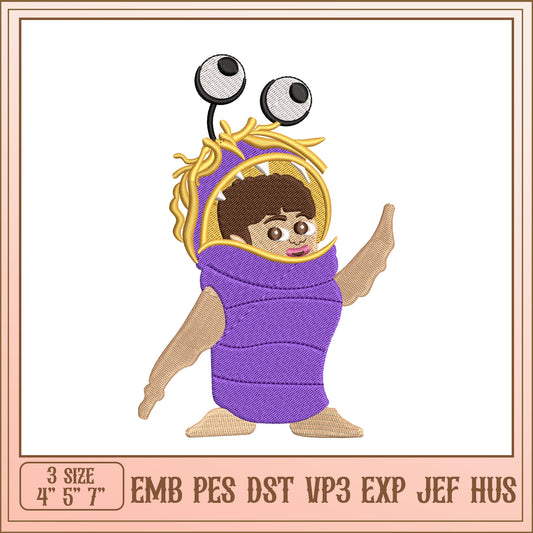 Monster Inc Costume Embroidery Design