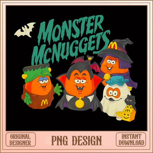 Monster McNuggets Halloween PNG, Spooky Nuggets PNG, Halloween PNG