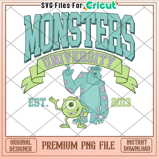 Monsters University PNG Cricut Design