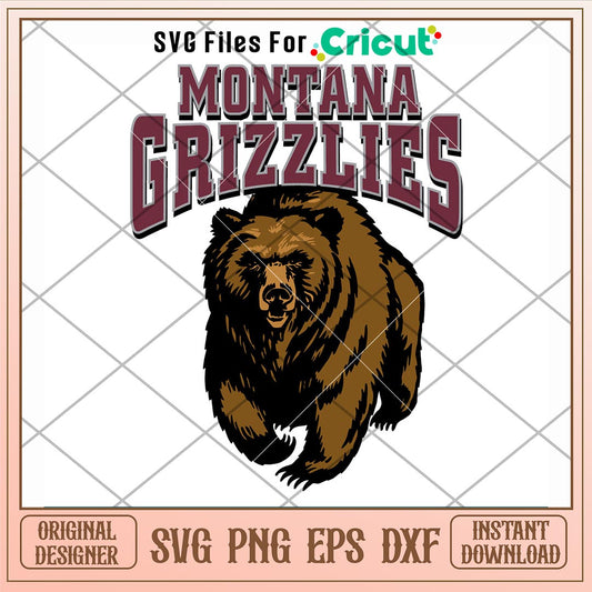 Montana Grizzlies Logo Svg, Montana Grizzlies Svg, NCAA Svg