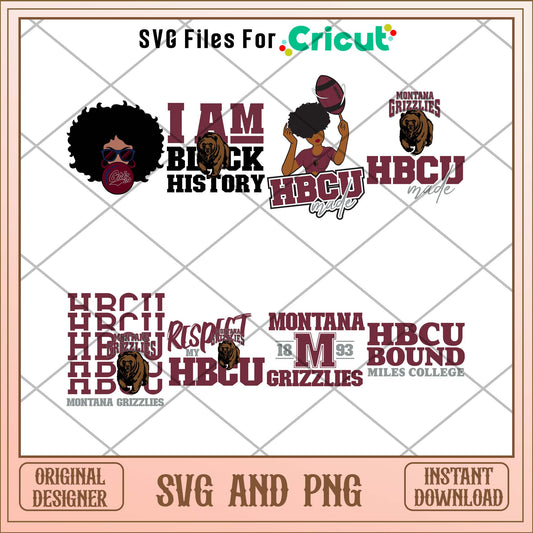 Montana Grizzlies HBCU svg, Montana Grizzlies svg bundle, NCAA svg