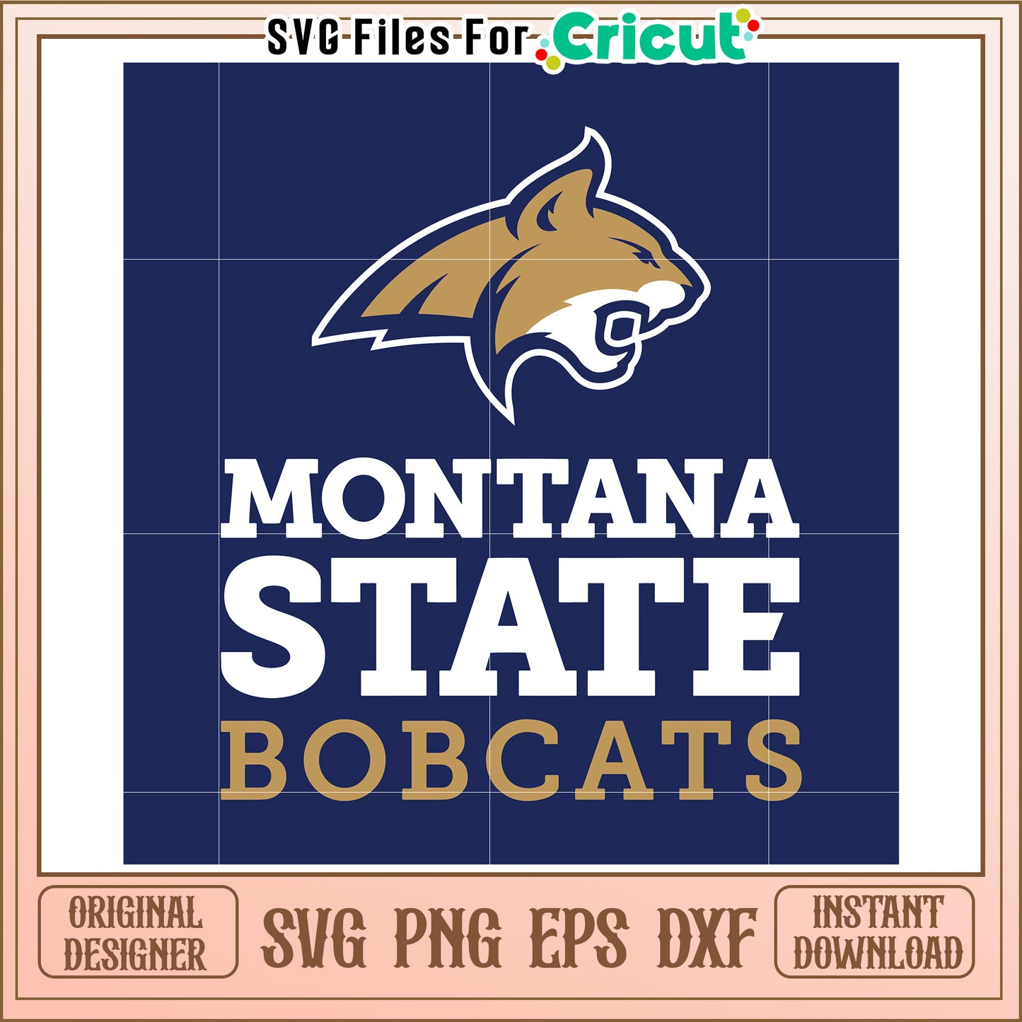 Montana State Bobcats SVG Design, perfect for Cricut crafting projects