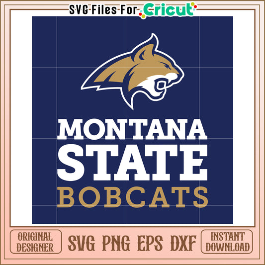 Montana State Bobcats SVG Design, perfect for Cricut crafting projects
