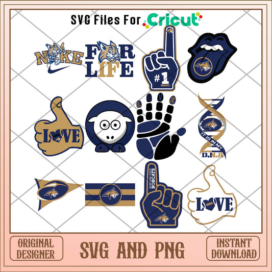 Montana State Bobcats flag svg, Montana Bobcats svg bundle, NCAA svg