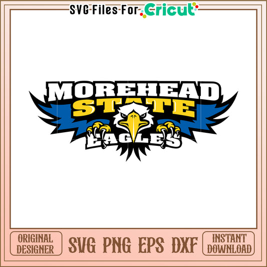 Morehead State Eagles logo design for Cricut, perfect for sports fans and crafters