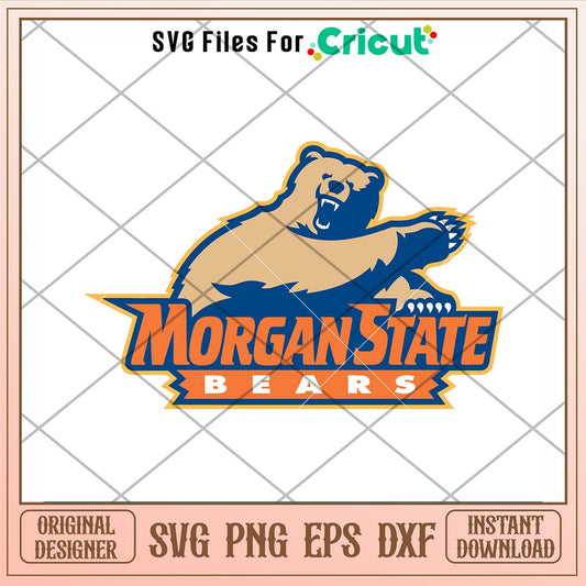Morgan State Bears Logo Svg, Morgan State Bears Svg, NCAA Svg