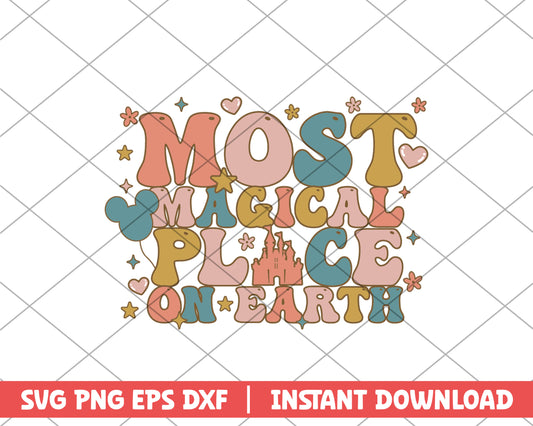 Most magical place on earth disney svg