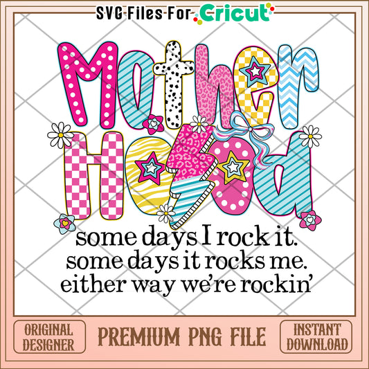 Motherhood PNG Cute Design Mothers Day