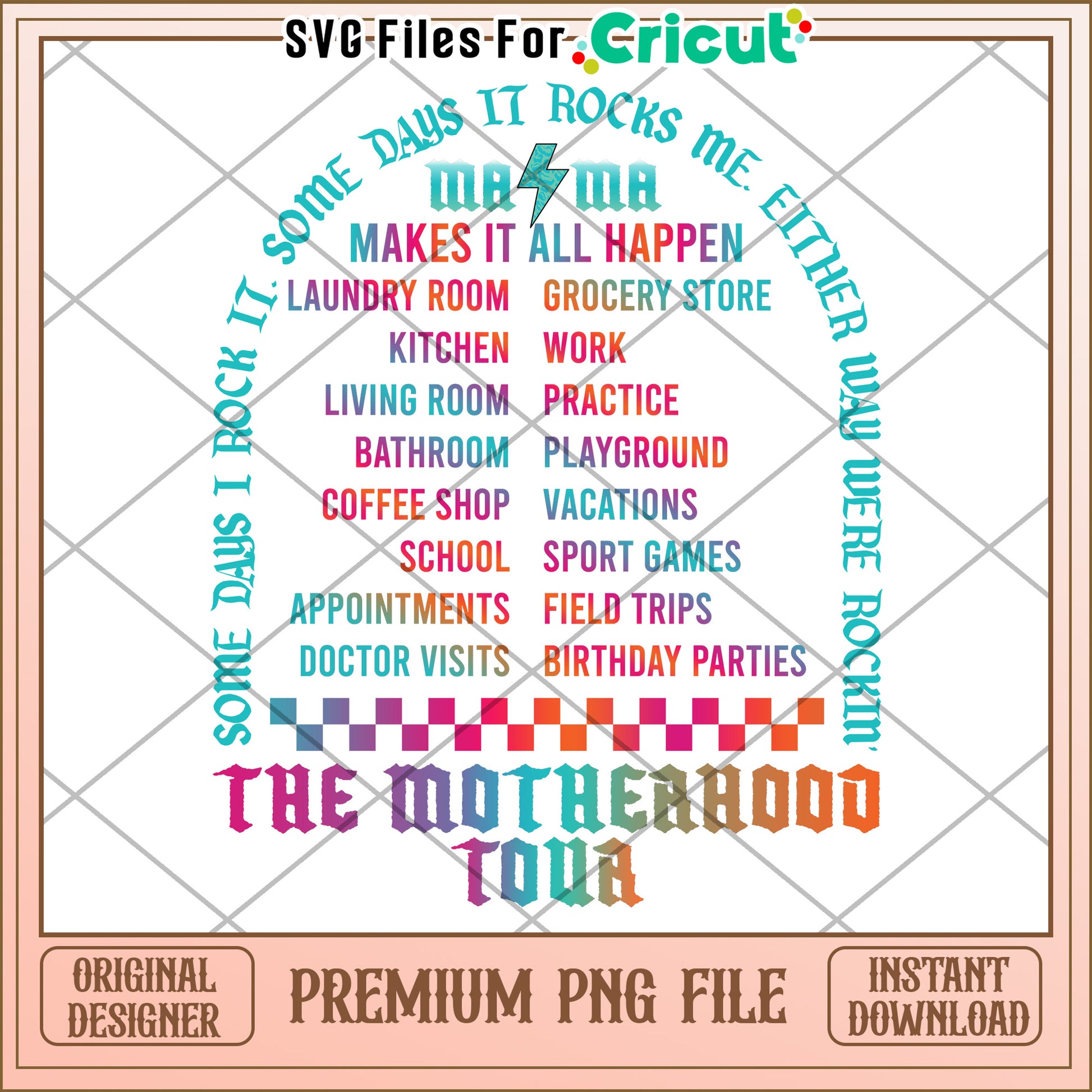 Motherhood Tour PNG Design Download