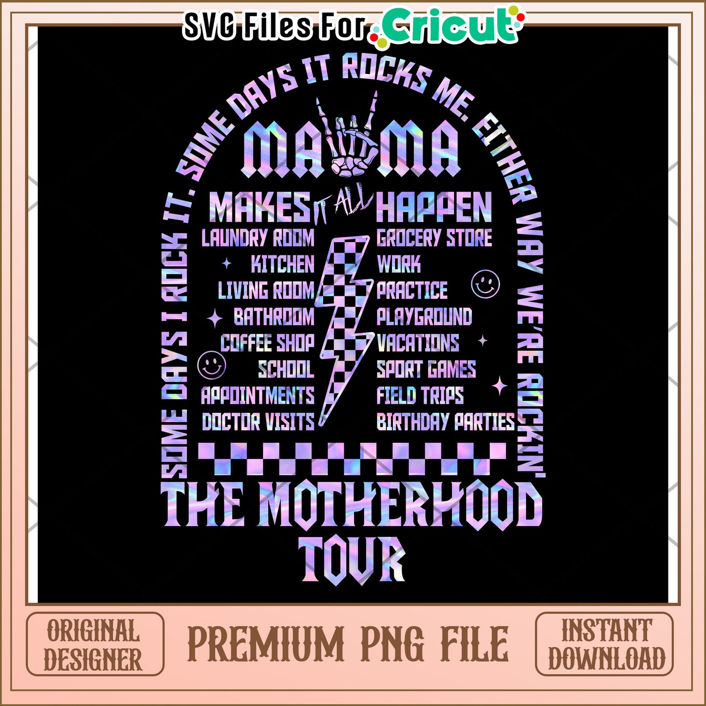 Motherhood Tour PNG Graphic for Cricut Projects Download