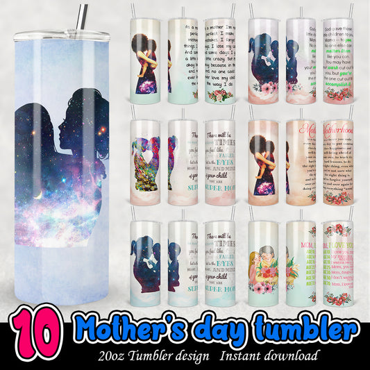 Mothers day Tumbler Bundle, Mom life 20oz tumbler wrap