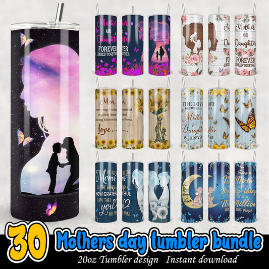 Mothers day Tumbler Bundle, Mothers life 20oz tumbler bundle