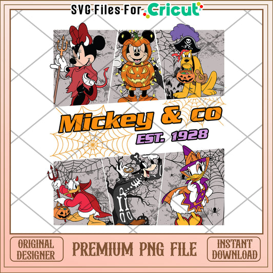 Mouse and Co est 1928 halloween png, spirit halloween​ png, halloween decor png
