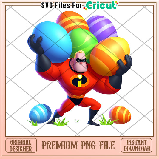 Mr Incredible Easter Eggs PNG