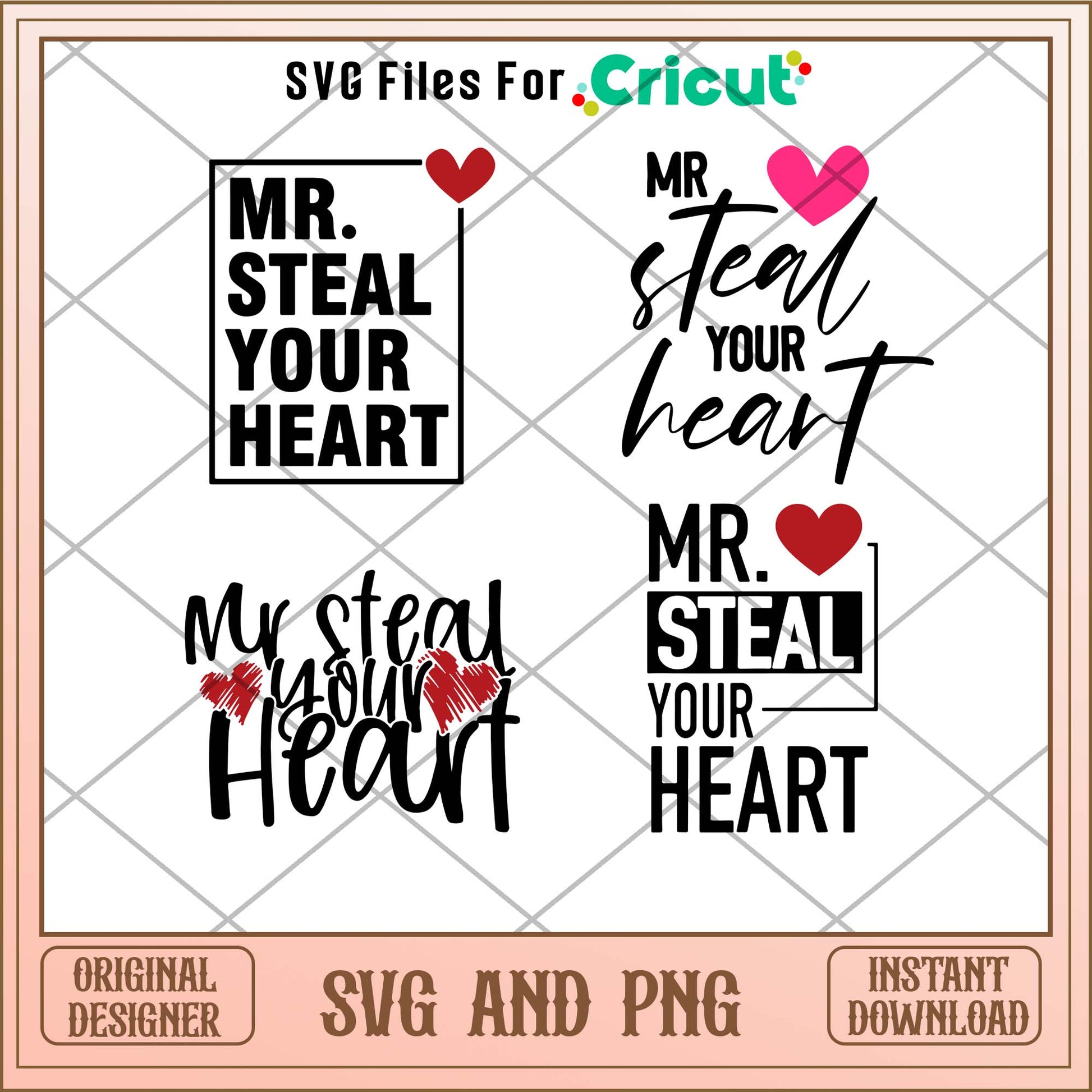 Mr Steal Your Heart svg bundle, Cute art svg bundle - Svgfileforcricut