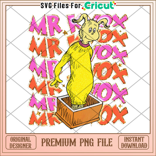 Mr Yox PNG Sublimation Design Instant Download
