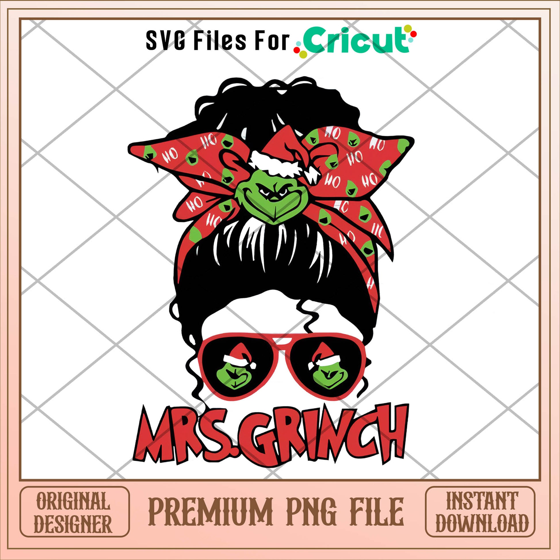 Mrs.Grinch christmas png, grinch png, christmas png