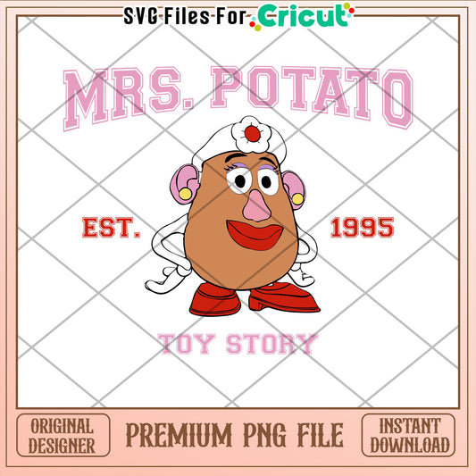 Mrs Potato Head PNG Toy Story Cricut