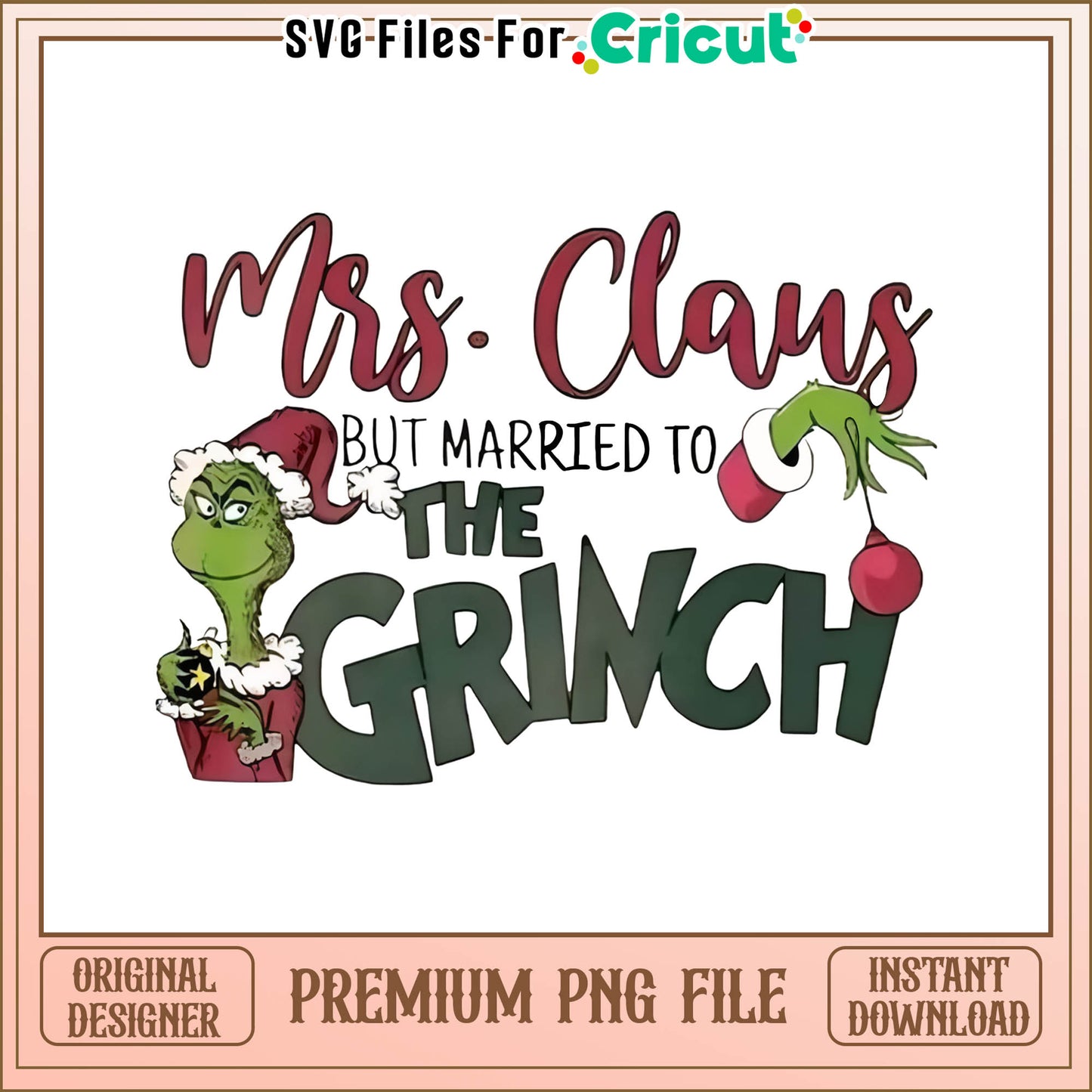 Mrs claus with grinch png, mrs claus the grinch married png