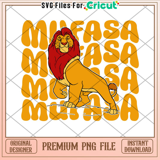 Mufasa Lion King PNG Cricut Design