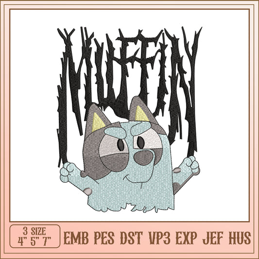 Muffin Dog Embroidery Design
