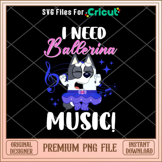 Muffin I need ballerina music cartoon png