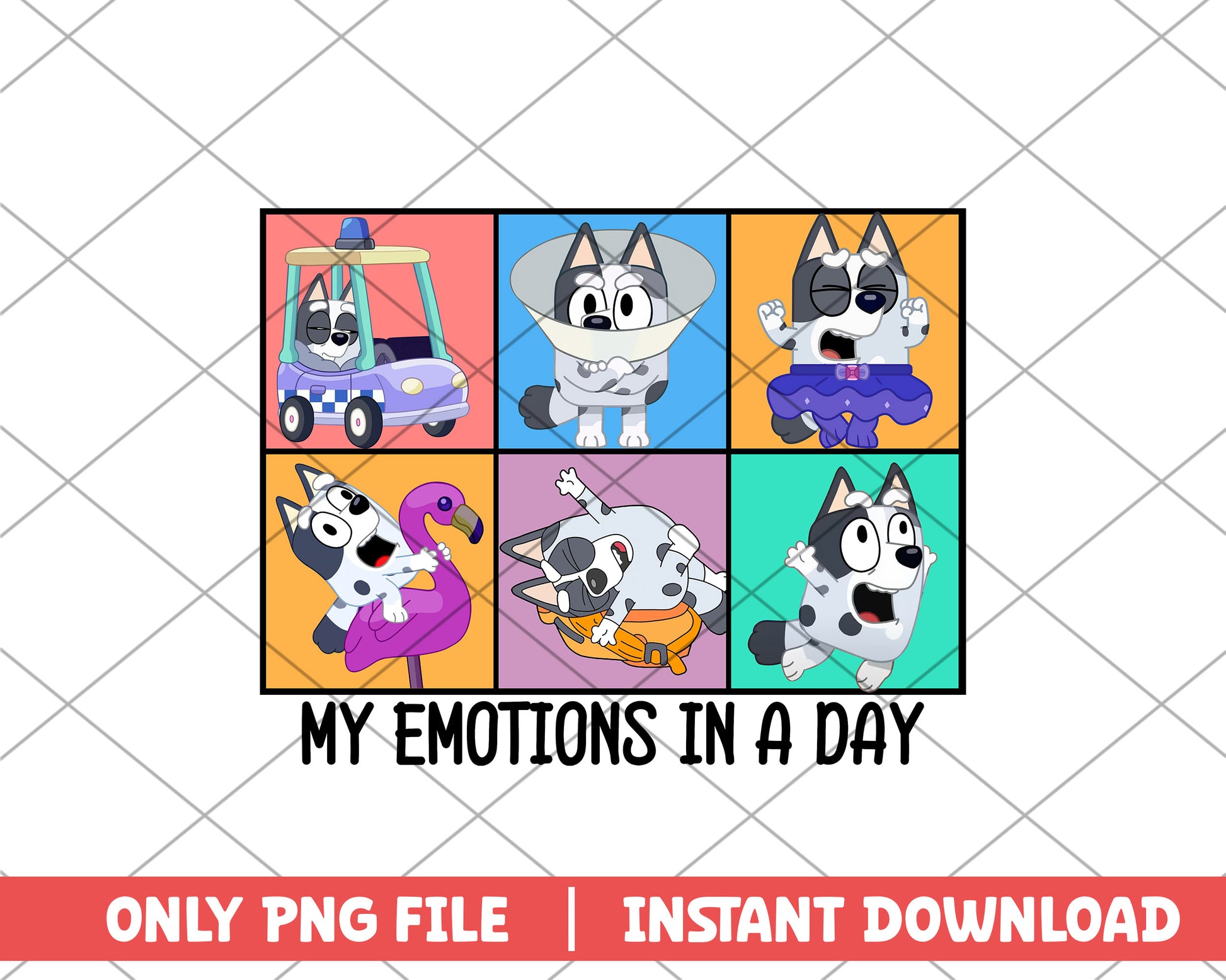 Muffin my emotions in a day cartoon png