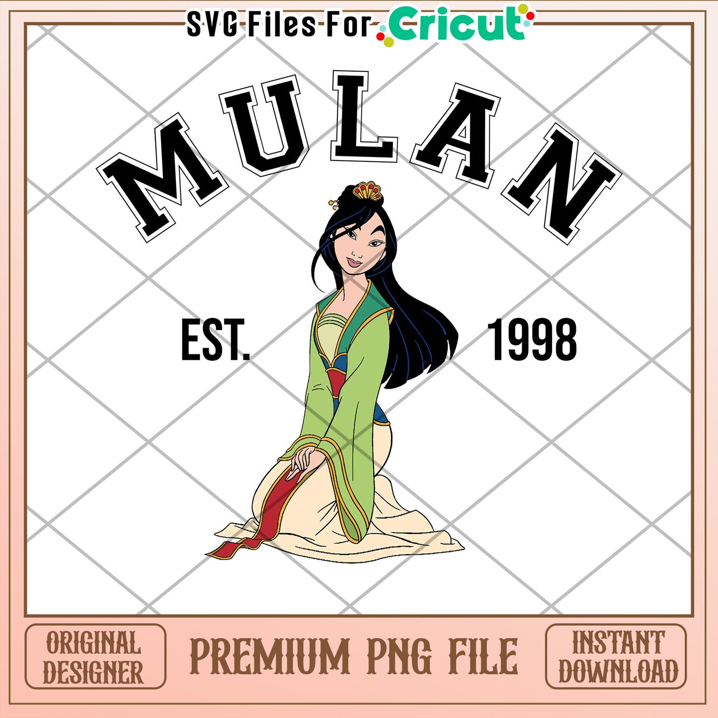 Mulan PNG 1998 Cricut Design