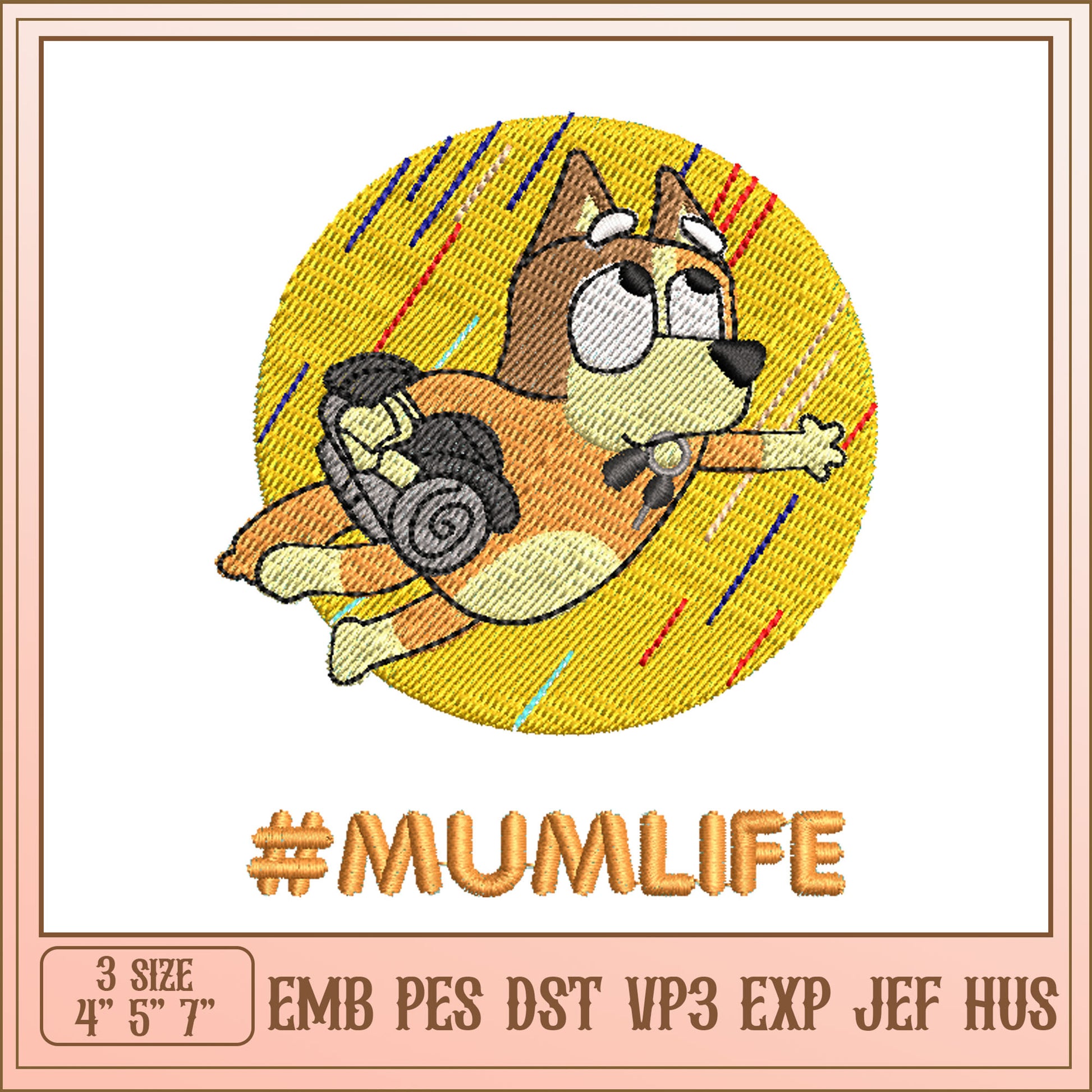MumLife Embroidery Design
