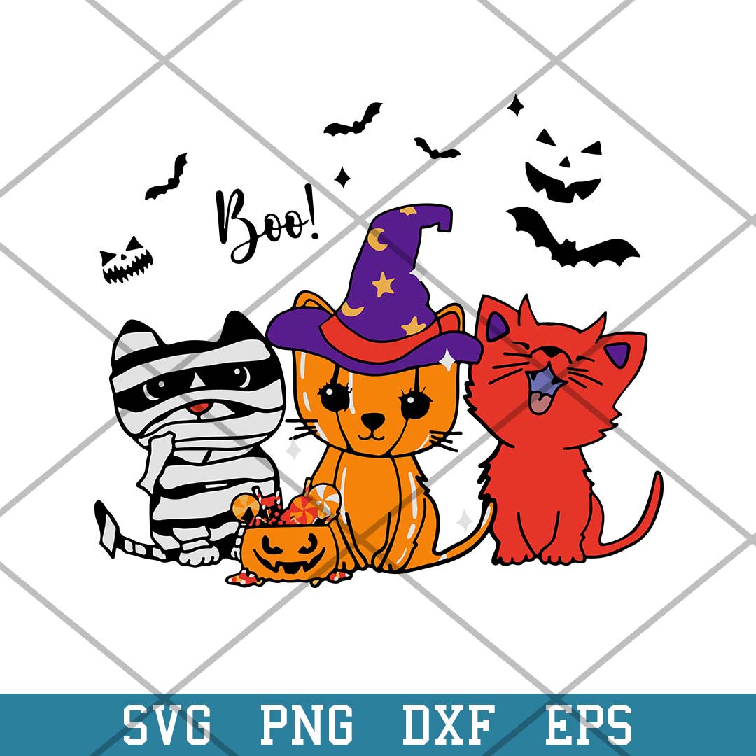 Mummy Witch Evil Cats Halloween Svg, Halloween Svg-Svgfilesforcricut