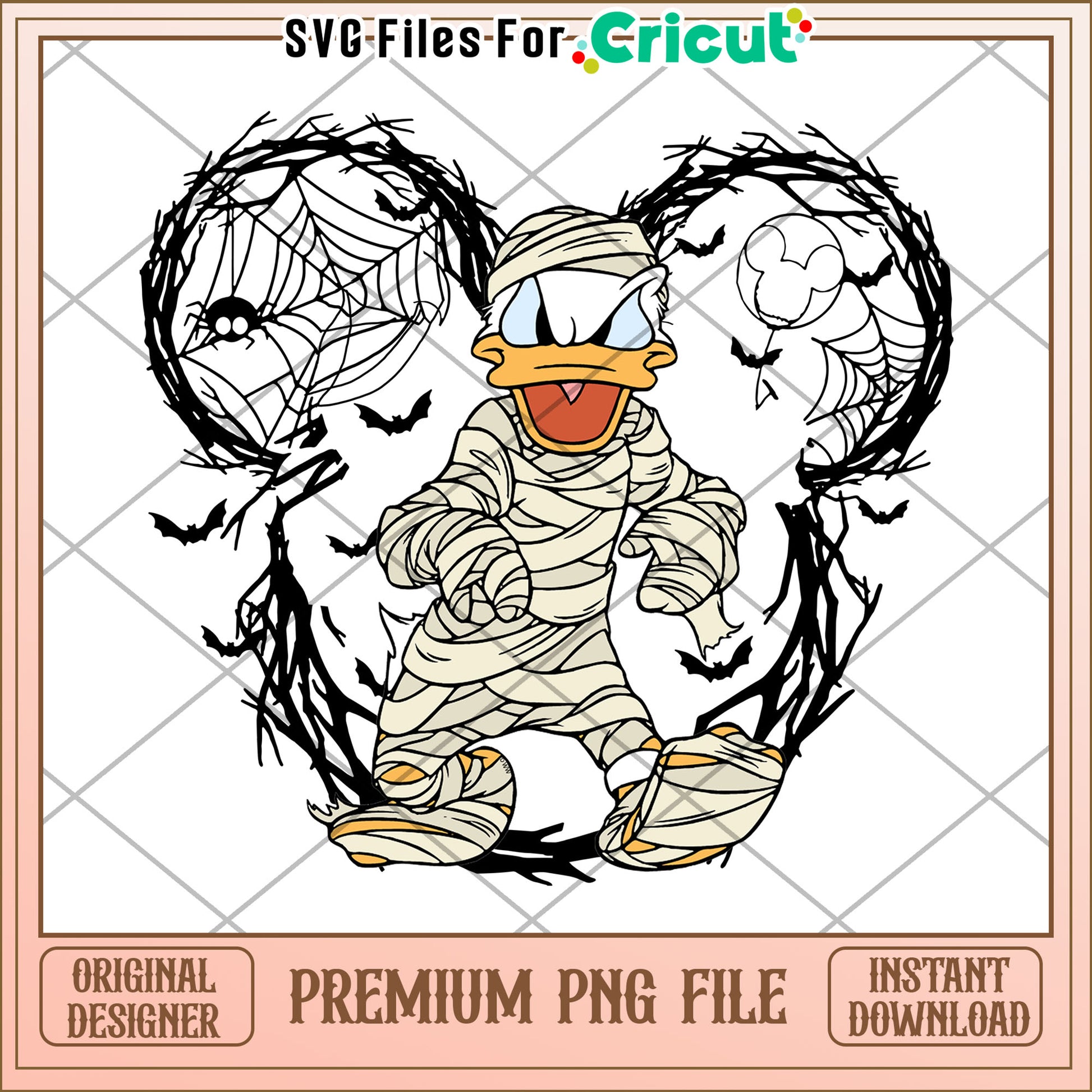 Mummy donald png, hallow​​ png, halloween wallpaper​ png