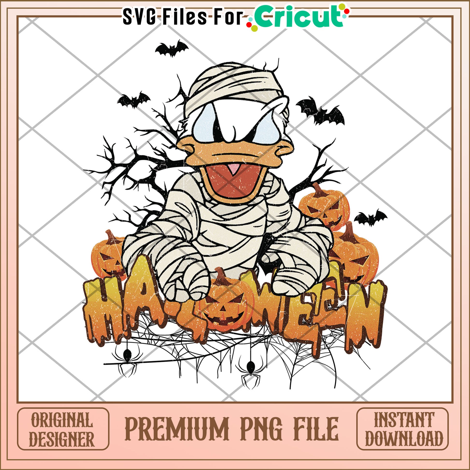 Mummy donald png, halloween​ candy png, halloween pumpkin png