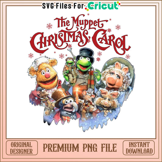 Muppet Christmas Carol PNG Art, Premium Download for Cricut Use