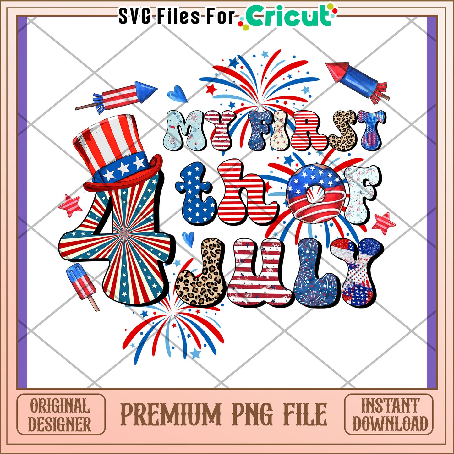 My First 4th of July PNG Design