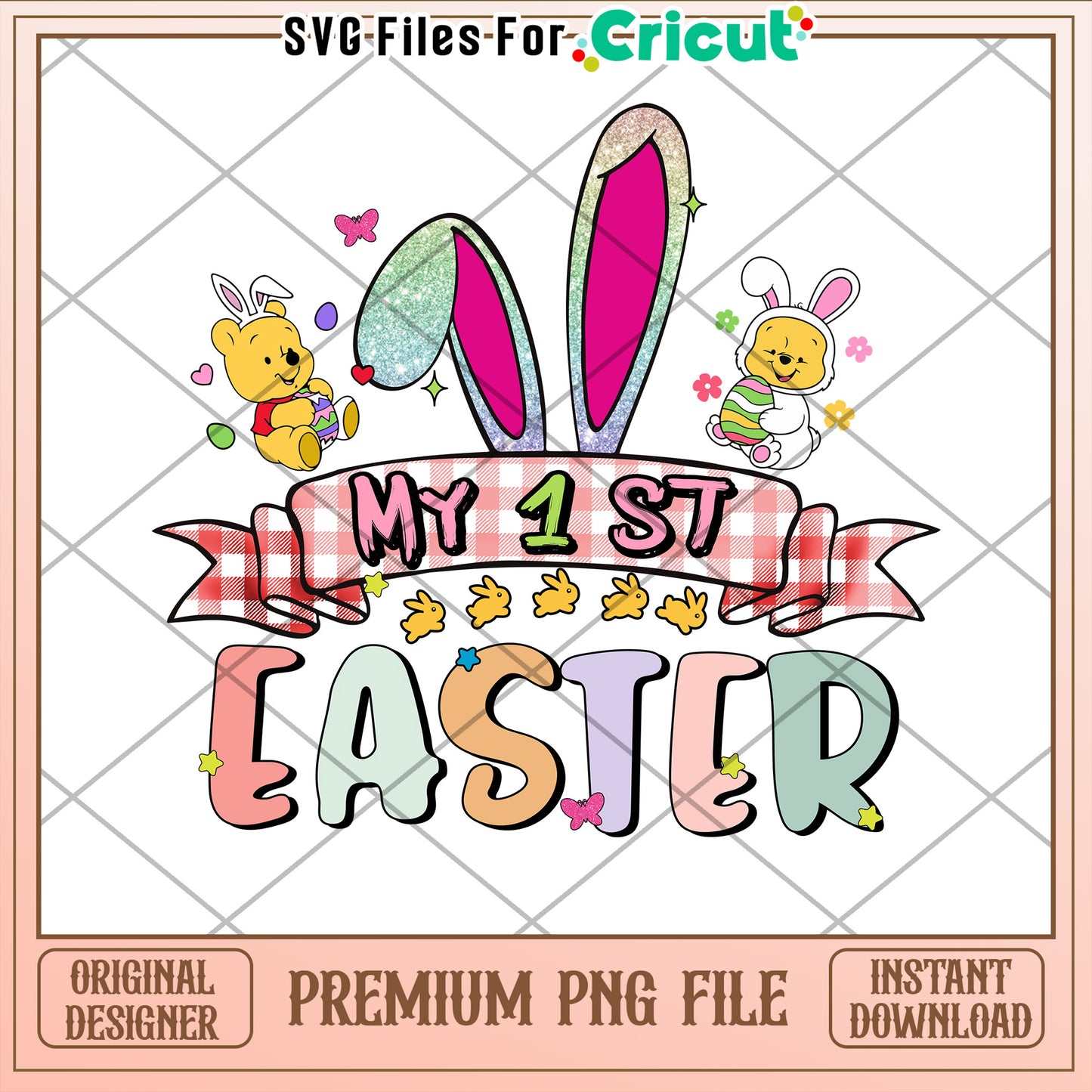 My First Easter PNG Design