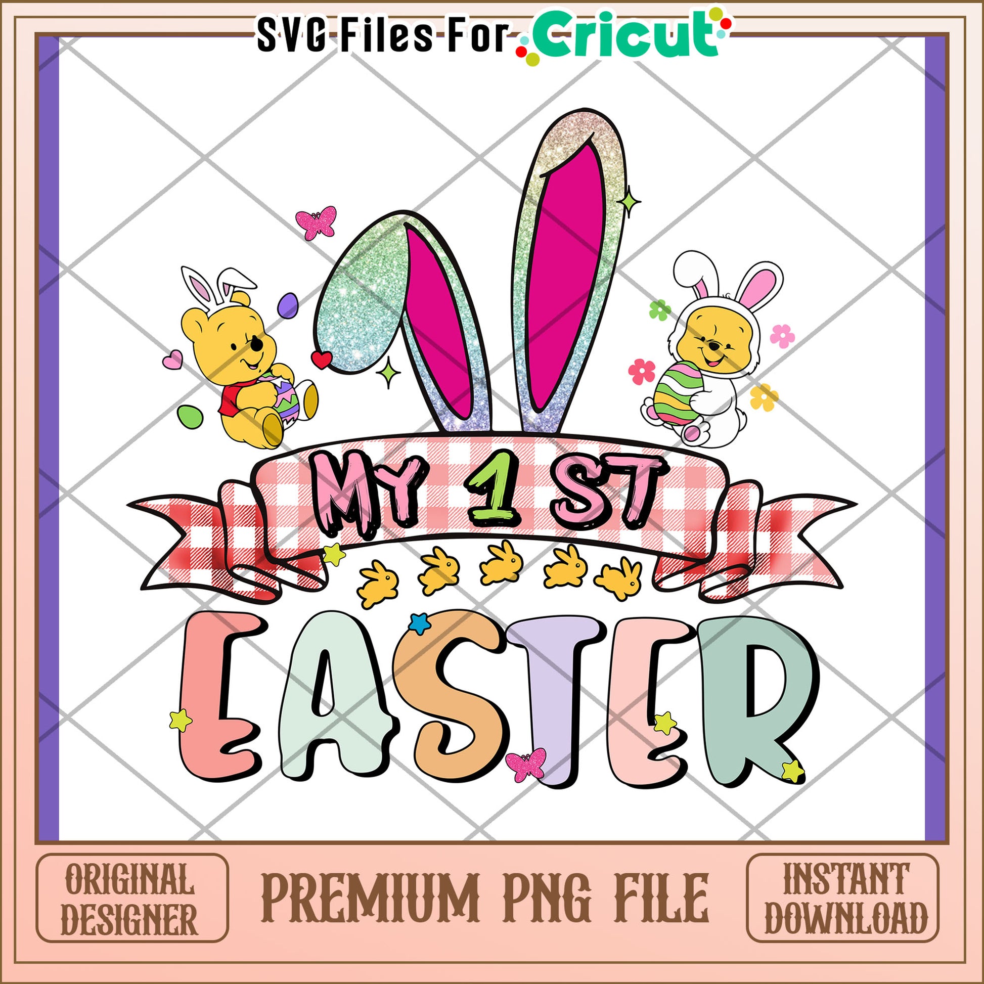 My First Easter PNG Design Bunny Bear
