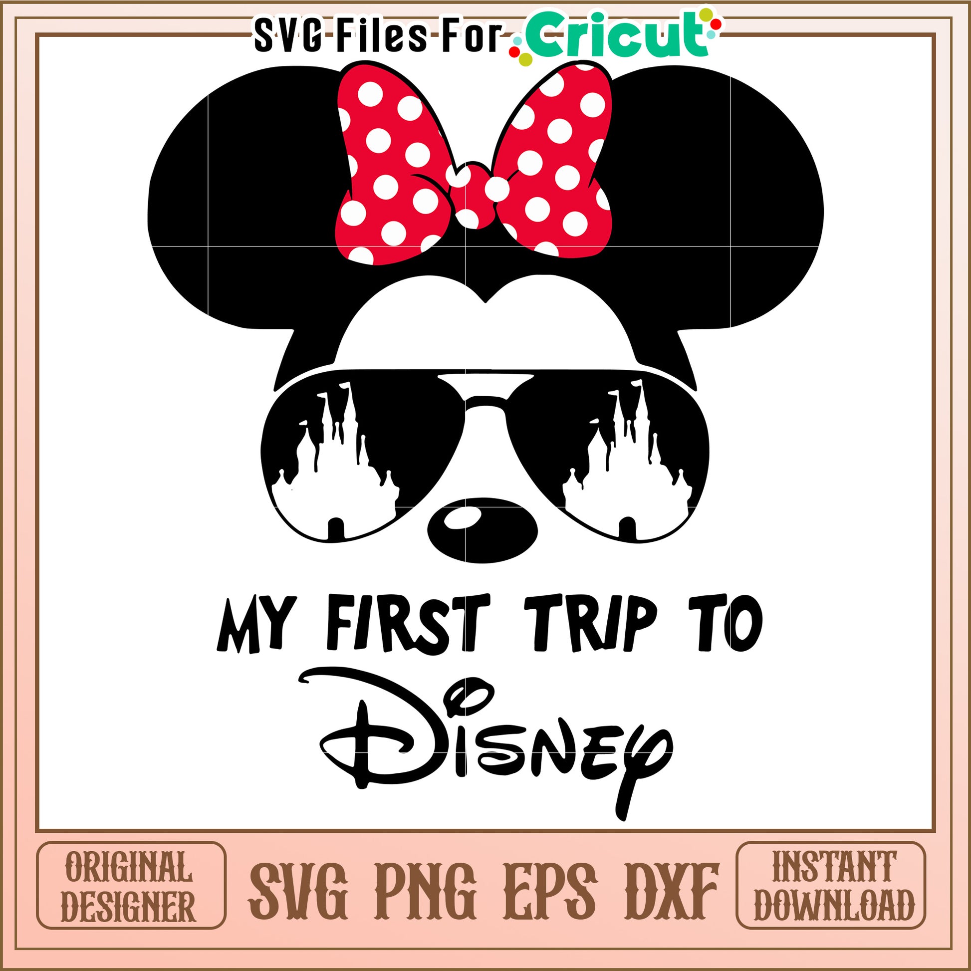 My First Trip to Disney SVG Design for Creative Projects