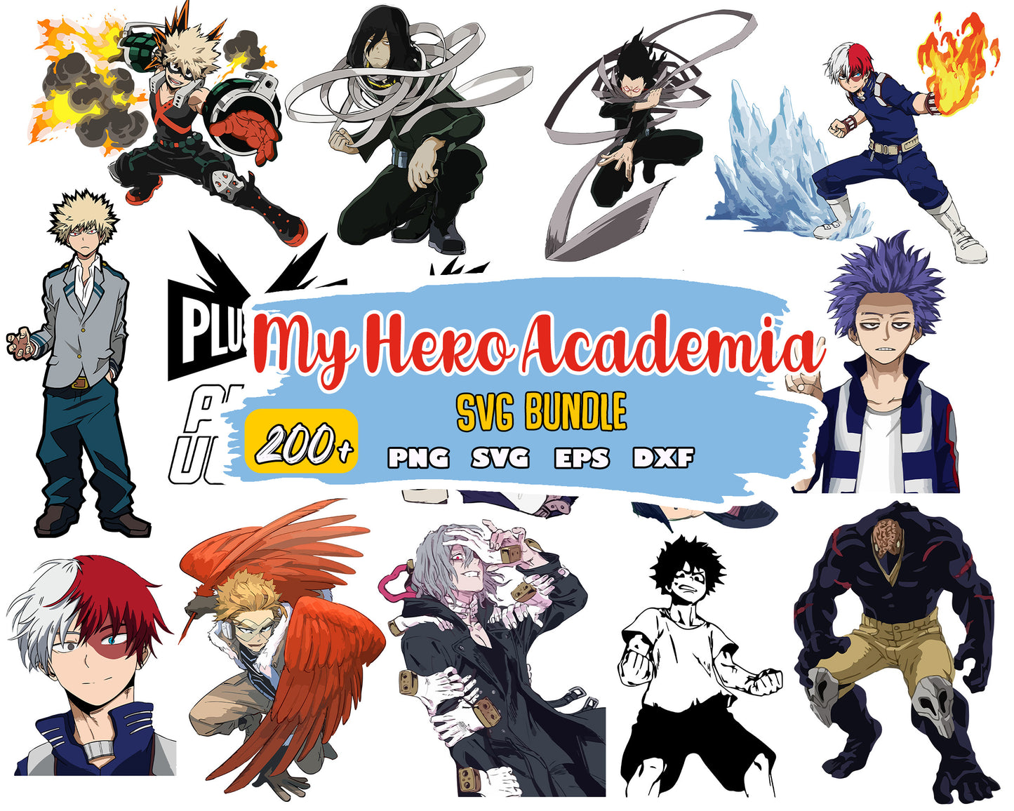 My hero academia characters bundle svg, my hero academia​​ svg