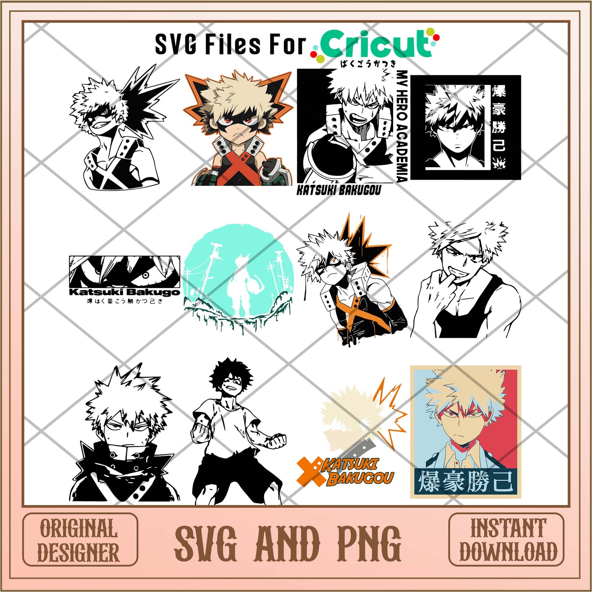 My Hero Academia anime bundle, Hatsuki character bundle - Svgfileforcricut