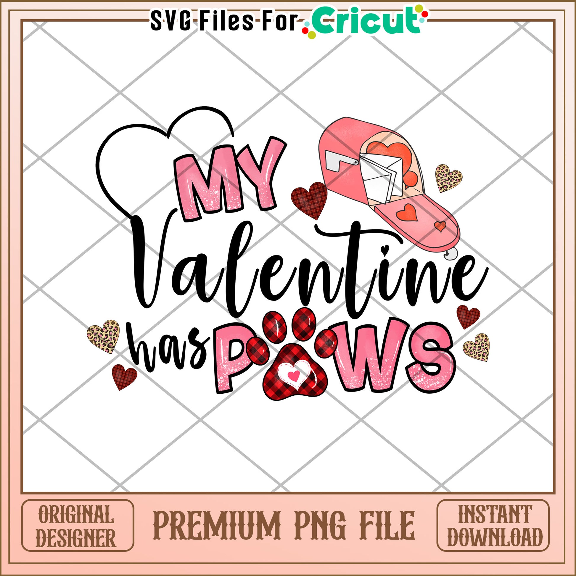 My Valentine Has Paws PNG