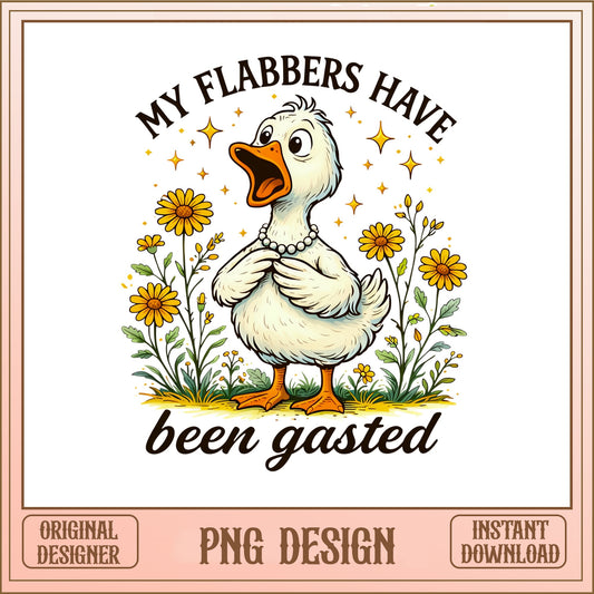 My Flabbers Have Been Gasted Duck, Funny Duck, Sarcastic PNG