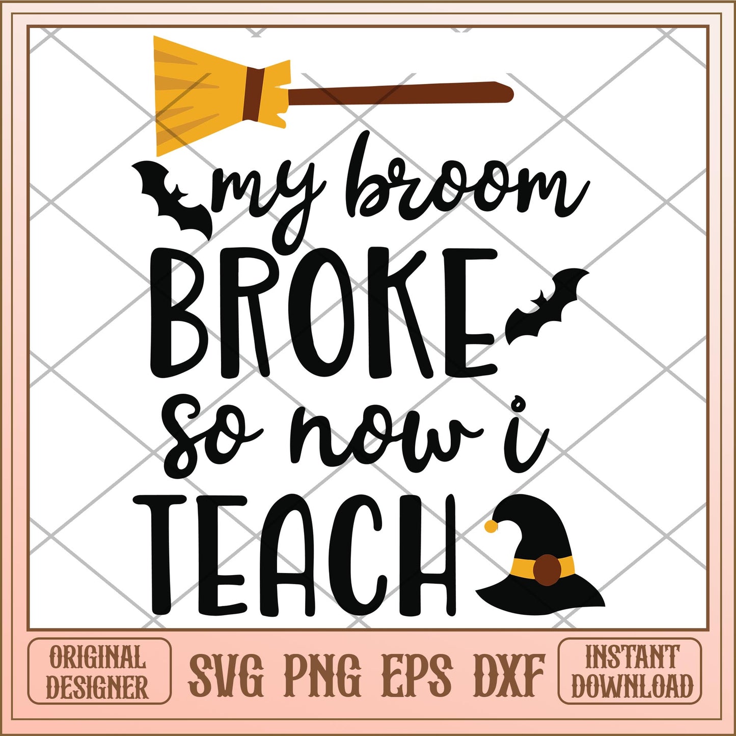 My broom broke so now i teach svg, Disney characters svg, digital download