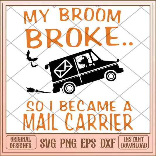 My broom broke svg, halloween characters svg, digital download