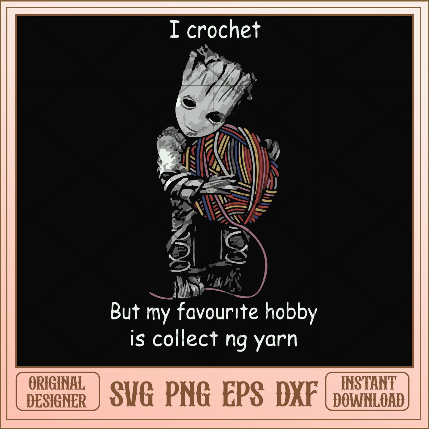 My favorite hobby is collect ng yarn svg, hobby svg, funny svg