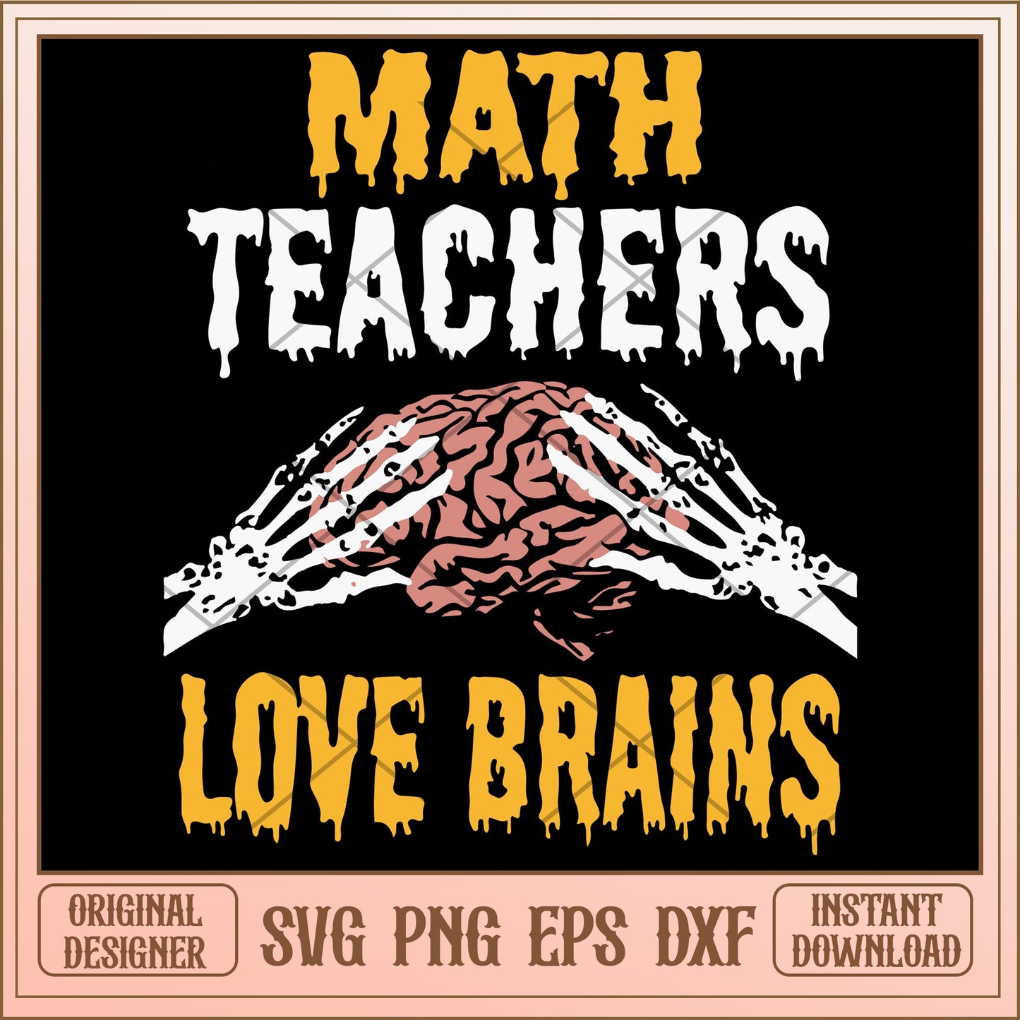 My teachers love brains svg, halloween characters svg, digital download