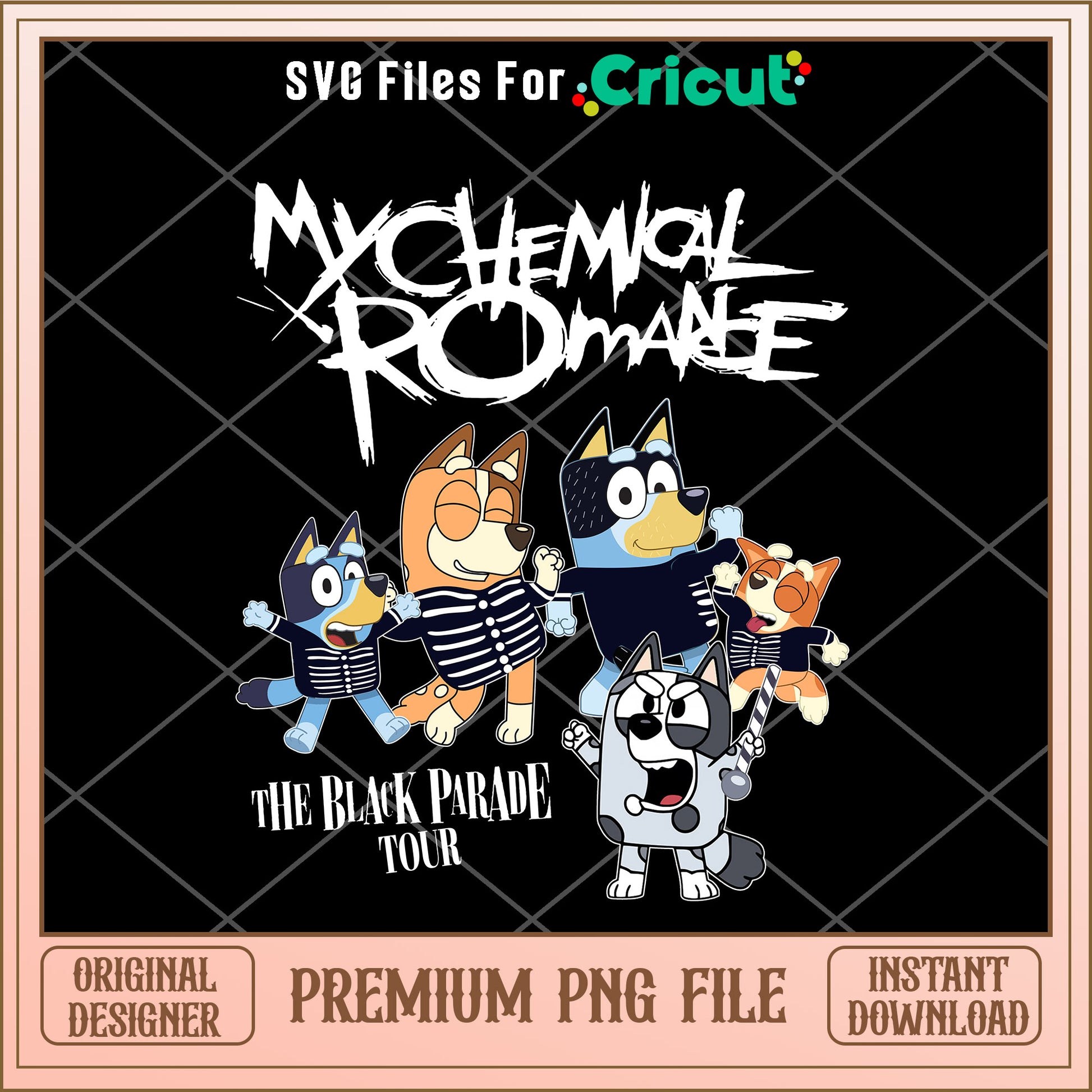 Mychemical romance the black parade tour black cartoon png