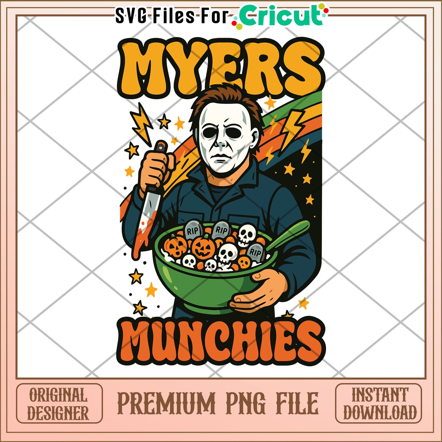 Myers munchies png, halloween png, halloween season png
