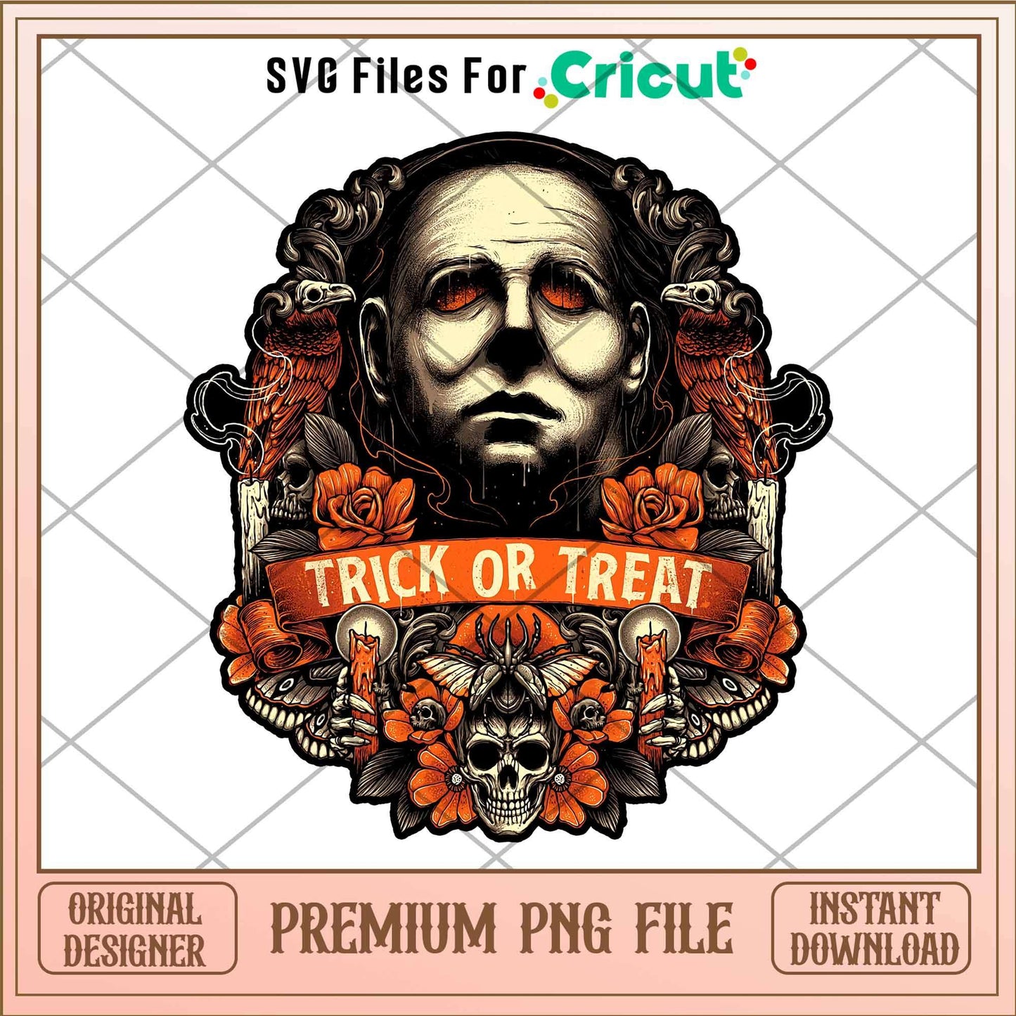 Myers trick or treat png, Horror characters png, Digital Download