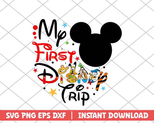 My first disney trip disney boy svg