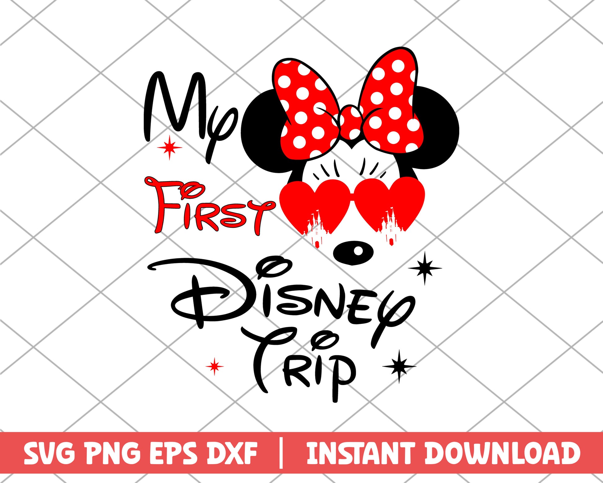 My first disney trip minnie mouse disney svg